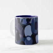 Tasse 2 Couleurs Blueberry moderne Abstrait (Devant gauche)