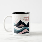 Tasse 2 Couleurs Bluerock Wildland Provincial Park Colour Hills (Gauche)