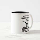 Tasse 2 Couleurs Bluetick Coonhound Adoption Happy (Devant droit)