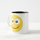 Tasse 2 Couleurs Blush Emoji (Devant gauche)