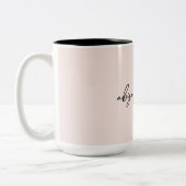 Tasse 2 Couleurs Blush Modern Script Couple Names (Gauche)