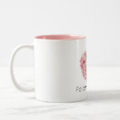 Tasse 2 Couleurs Blush Pink Heart Flower (Gauche)