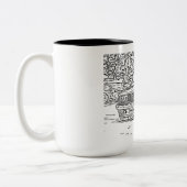 Tasse 2 Couleurs BMW E30 sketch 2 (Gauche)