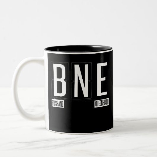Tasse 2 Couleurs BNE - Brisbane - le Queensland Australie - (Gauche)