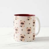 Tasse 2 Couleurs Boba Siamese Chat (Devant droit)