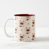 Tasse 2 Couleurs Boba Siamese Chat (Gauche)