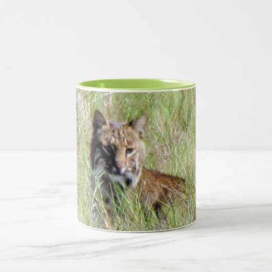 Tasse 2 Couleurs Bobcat Repose sur le terrain (Centre)