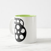 Tasse 2 Couleurs Bobine de pellicule cinématographique fraîche (Devant gauche)