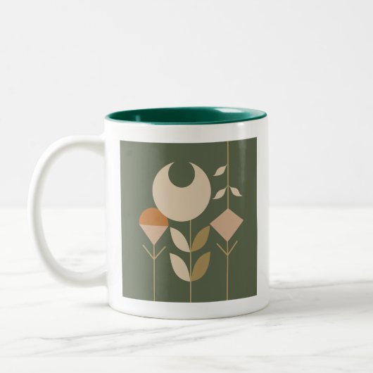 Tasse 2 Couleurs Boho Abstrait Lily (Gauche)