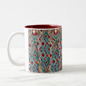 Tasse 2 Couleurs Boho Aztec Abstrait (Gauche)