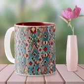 Tasse 2 Couleurs Boho Aztec Abstrait