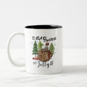 Tasse 2 Couleurs Boho Dead Inside Rustic Funny Christmas (Gauche)