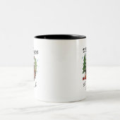 Tasse 2 Couleurs Boho Dead Inside Rustic Funny Christmas (Centre)