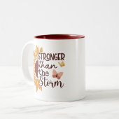 Tasse 2 Couleurs Boho Fleurs Bible Fleur sauvage Verse (Devant gauche)