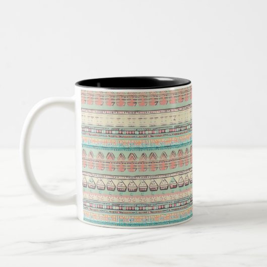 Tasse 2 Couleurs Boho fun motif (Gauche)