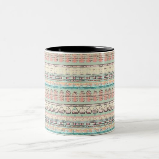 Tasse 2 Couleurs Boho fun motif (Centre)