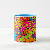 Tasse 2 Couleurs Boho Paisley (Centre)