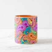 Tasse 2 Couleurs Boho Paisley (Centre)