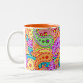 Tasse 2 Couleurs Boho Paisley (Gauche)