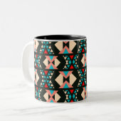 Tasse 2 Couleurs Boho Sud-Ouest Abstrait (Devant gauche)