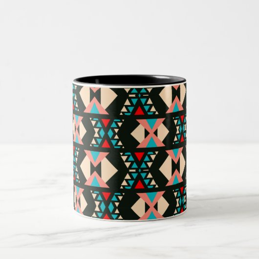 Tasse 2 Couleurs Boho Sud-Ouest Abstrait (Centre)