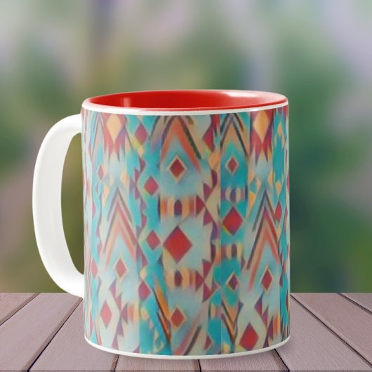 Tasse 2 Couleurs Boho Sud-Ouest Abstrait