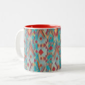 Tasse 2 Couleurs Boho Sud-Ouest Abstrait (Devant gauche)
