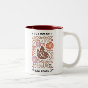 Tasse 2 Couleurs Boho Wildflower C'est une bonne journée pour passe