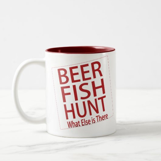 Tasse 2 Couleurs Boire Beer Hunter Humour, Funny Novelty Café (Gauche)