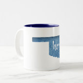 Tasse 2 Couleurs Bois d'Oklahoma à la maison (Devant gauche)