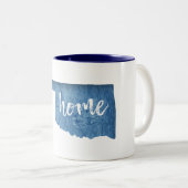 Tasse 2 Couleurs Bois d'Oklahoma à la maison (Devant droit)