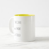 Tasse 2 Couleurs Boisson des Enseignants Café Menthe Enseigner  (Devant gauche)