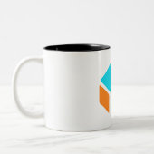 Tasse 2 Couleurs Boîtes carrés (Gauche)