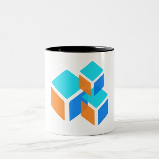 Tasse 2 Couleurs Boîtes carrés (Centre)