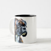 Tasse 2 Couleurs Boîtier de broche en aquarelle (Devant gauche)