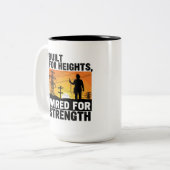 Tasse 2 Couleurs Bold Electrician Funny Lineman (Devant gauche)