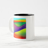 Tasse 2 Couleurs Bold Rainbow Hills (Devant gauche)