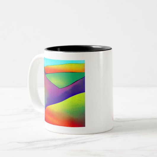 Tasse 2 Couleurs Bold Rainbow Hills (Devant gauche)
