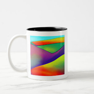 Tasse 2 Couleurs Bold Rainbow Hills