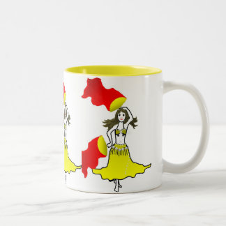 Tasse 2 Couleurs bollywood de bellydance de flamenco de danseur de