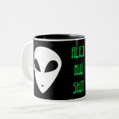 Tasse 2 Couleurs Bombe Alien (Devant gauche)