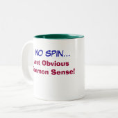 Tasse 2 Couleurs Bon sens évident ! (Devant gauche)