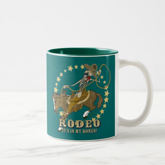 Tasse 2 Couleurs Bones de rodéo (Droit)