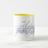 Tasse 2 Couleurs Bonheur (Centre)