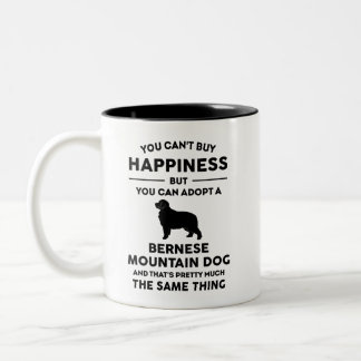 Tasse 2 Couleurs Bonheur à l'adoption des chiens de montagne bernoi