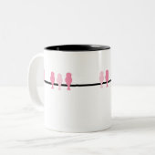 Tasse 2 Couleurs Bonheur aux oiseaux (Devant gauche)