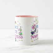 Tasse 2 Couleurs Bonheur d'amour de paix (Centre)