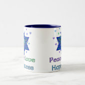 Tasse 2 Couleurs Bonheur d'amour de paix (Centre)