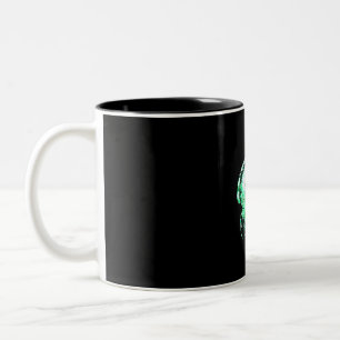 Tasse 2 Couleurs Bonheur d'Iguana à vélo