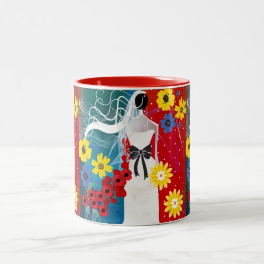 Tasse 2 Couleurs Bonheur Nuptial (Centre)